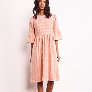 Ace & Jig M Parfait Janis dress, peachy pink midi